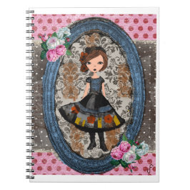 Caderno Espiral A Boneca de Papel Violeta: Uma História de Ameixa 