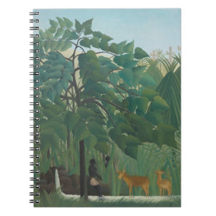 Caderno Espiral A Cachoeira de Henri Rousseau, Arte Fino Antigo