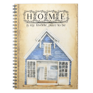 Caderno Espiral A casa é o meu lugar favorito para ser