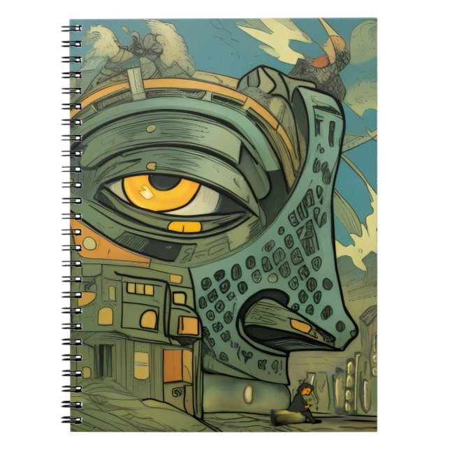Caderno Espiral A casa não está impressionada (Frente)