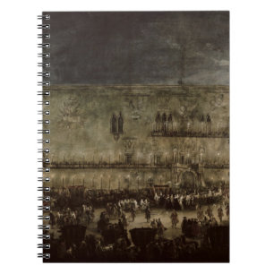 Caderno Espiral A chegada da princesa Amelia de Saxony, em um