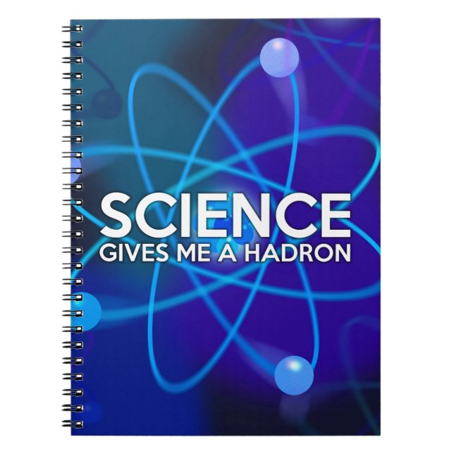 CADERNO ESPIRAL A CIÊNCIA DÁ-ME UM HÁDRON (Frente)