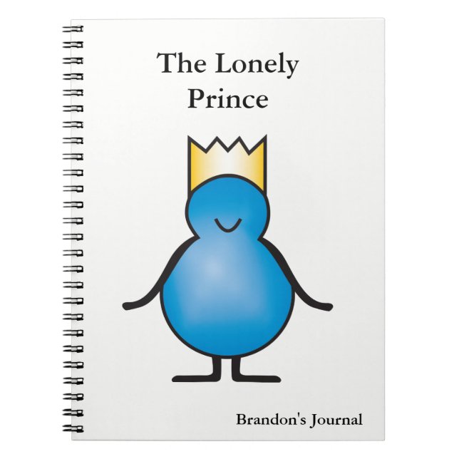 Caderno Espiral A Coleção Príncipe Solitário Personalizada (Frente)