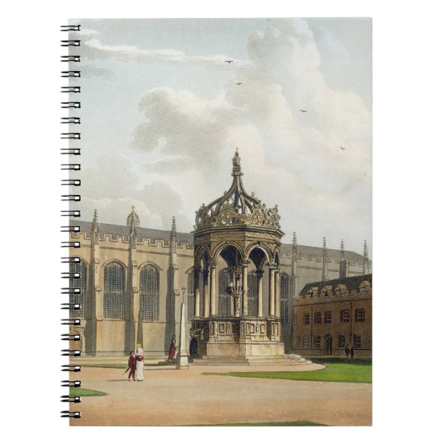 Caderno Espiral A corte da faculdade da trindade, Cambridge, 'do (Frente)
