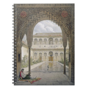 Caderno Espiral A corte do Alberca no Alhambra, Granada,