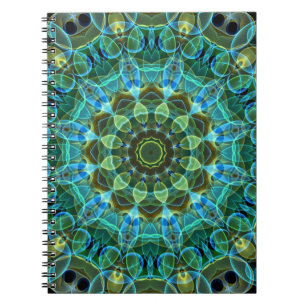 Caderno Espiral A coruja Eyes o caleidoscópio