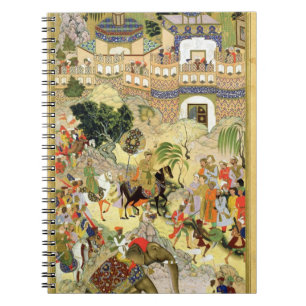 Caderno Espiral A entrada triunfante de Akbar do imperador em
