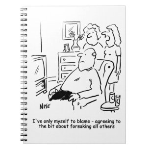 Caderno Espiral A esposa lamenta seus votos de casamento