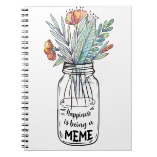 Caderno Espiral A Felicidade Arte Esposa Está Sendo Um Meme