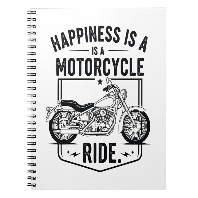 Caderno Espiral A felicidade é um motocicleta Ride.jpg (Frente)