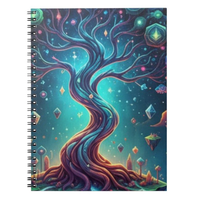 Caderno Espiral "A Floresta Fantástica – Jornadas Imaginárias" (Frente)