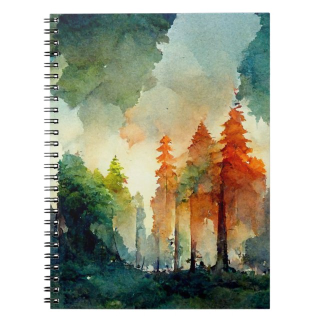 Caderno Espiral A Floresta (natureza) (Frente)