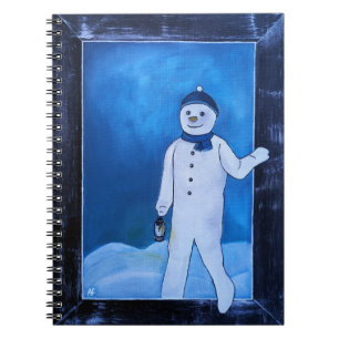 Caderno Espiral A Fuga do Boneco de Neve Pintura por Alfred Fox