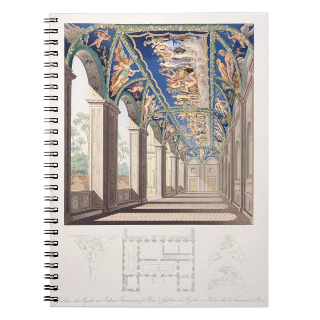 Caderno Espiral A galeria da psique na casa de campo Farnesina, (Frente)