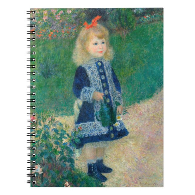 Caderno Espiral A Girl With a Watering Can (Frente)