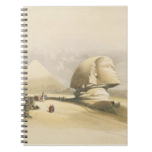 Caderno Espiral A grande esfinge e as pirâmides de Giza, de "E