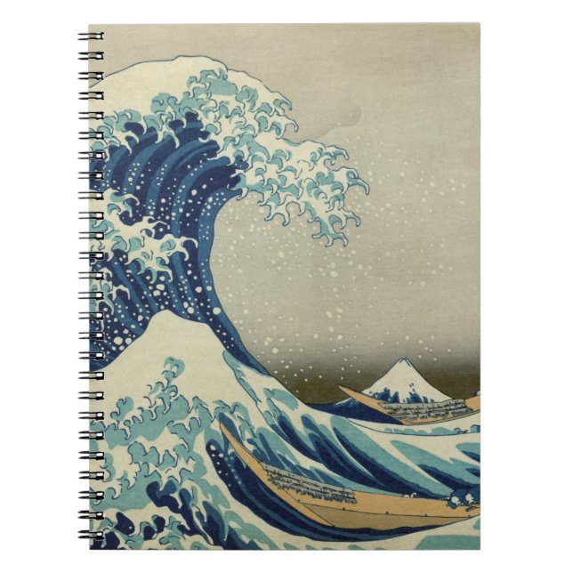 Caderno Espiral A grande onda fora de Kanagawa (Frente)