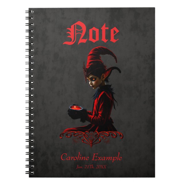 Caderno Espiral A hora escura do natal. (Frente)