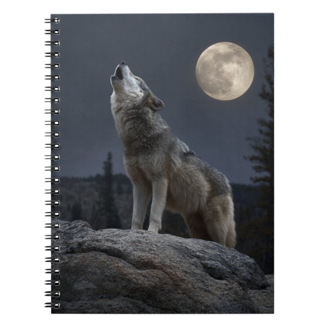 Caderno Espiral A Howling Wolf (Frente)