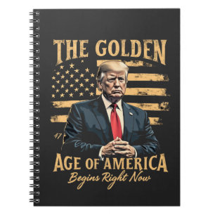 Caderno Espiral A Idade do Ouro da América começa agora