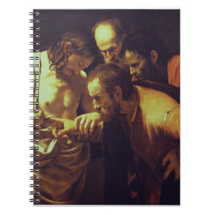 Caderno Espiral A Incredulidade de São Tomé por Caravaggio