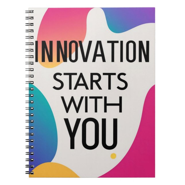 Caderno Espiral A inovação começa com você opção 2 (Frente)