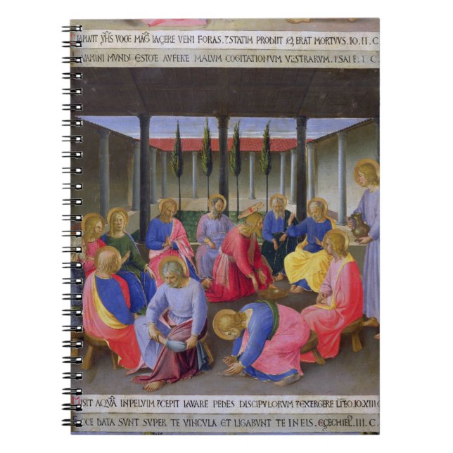 Caderno Espiral A lavagem dos pés, detalhe do painel três o (Frente)