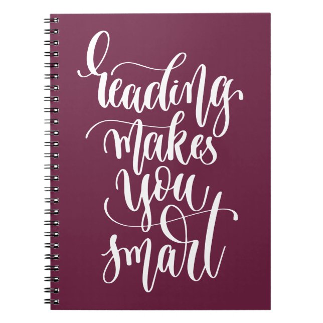 Caderno Espiral A leitura fá-lo esperto (Frente)