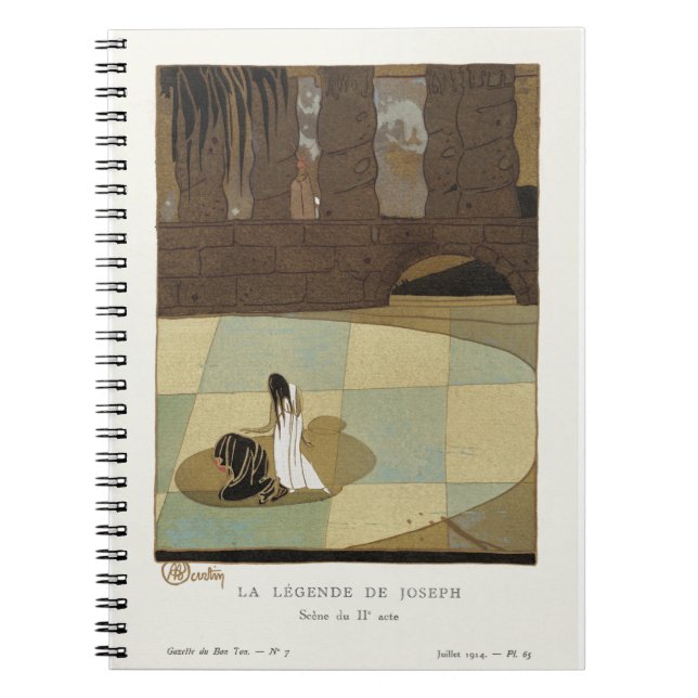 Caderno Espiral A lenda de José, cena de Charles Martin (Frente)