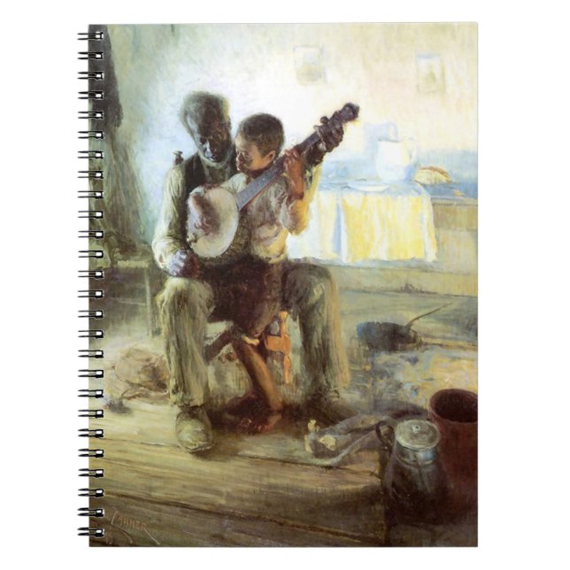 Caderno Espiral A Lição Banjo De Henry Ossawa Tanner (Frente)