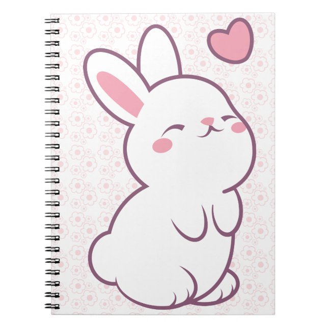 Caderno Espiral A Little Bunny Made of Feelings (Frente)