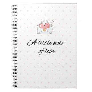 Caderno Espiral A Little Note of Love Notebook