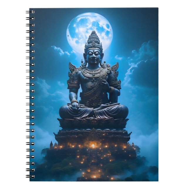 Caderno Espiral A Luz da Lua Cheia do Buda (Frente)