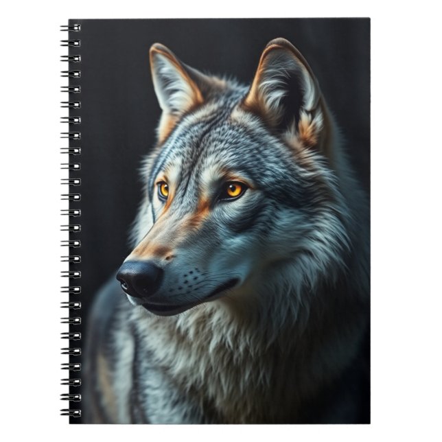 Caderno Espiral "A Majestade dos Selvagens: O Alfa na Floresta" (Frente)