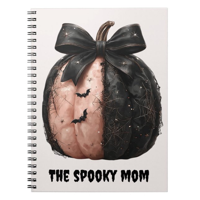 Caderno Espiral A Mãozinha Mama de Halloween Pumpkin (Frente)