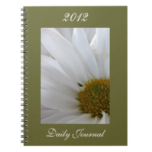 Caderno Espiral A Margarida-Diariamente branca Diário-Personaliza