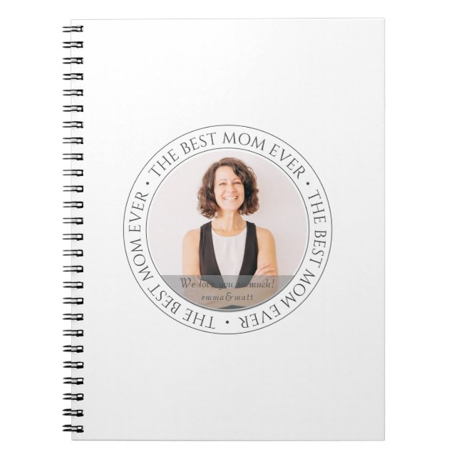 Caderno Espiral A melhor mãe já moderna foto clássica (Frente)