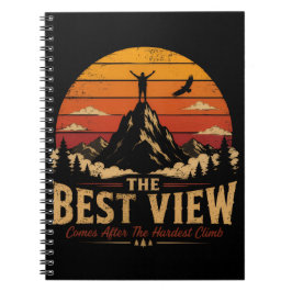 Caderno Espiral A Melhor Vista Vem Depois do Mais Difícil