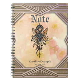 Caderno Espiral A melodia da natureza, dança da fada das flores.