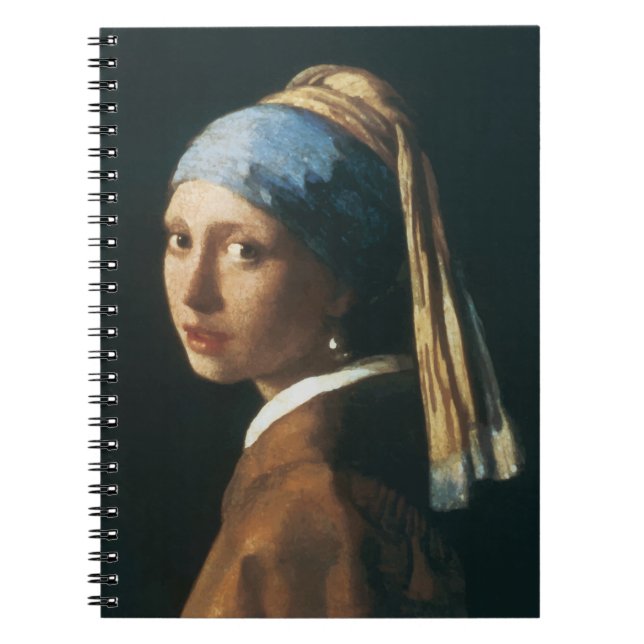 Caderno Espiral A menina com um brinco da pérola (Frente)