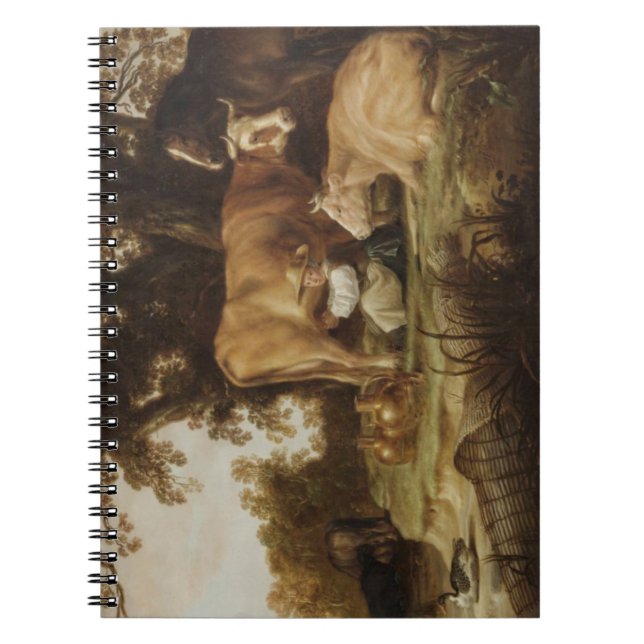 Caderno Espiral A Milkmaid Aelbert Cuyp (Frente)