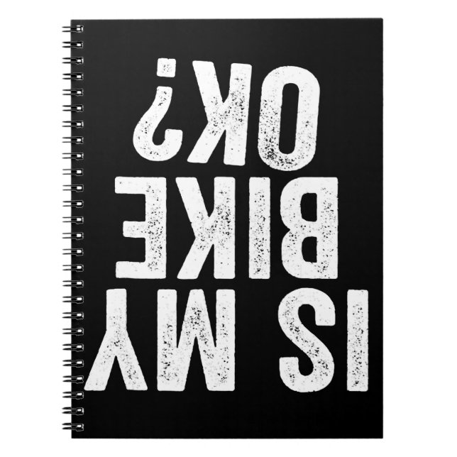 Caderno Espiral A Minha Bicicleta Está Bem Engraçada Presente Para (Frente)