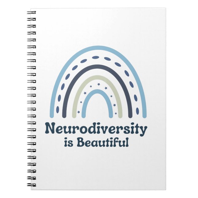 Caderno Espiral A neurodiversidade é um belo notebook (Frente)