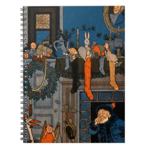 Caderno Espiral A noite antes do Natal, por Denlow, 1903 (colou
