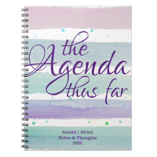 Caderno Espiral A Ordem Do Dia Até As Bandas De Aquarela