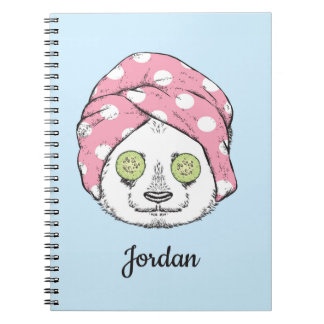 Caderno Espiral A panda nos termas | adiciona seu nome