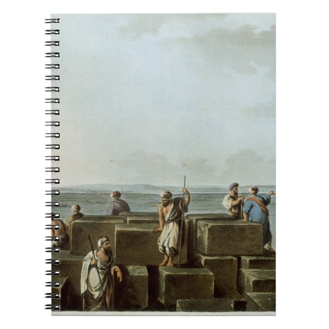 Caderno Espiral A parte superior da primeira pirâmide de Gizah, (Frente)