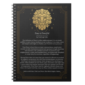 Caderno Espiral A paz é poderosa