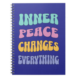 Caderno Espiral A Paz Interior Muda Tudo