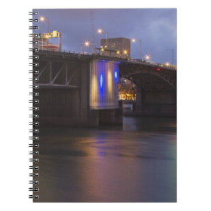 Caderno Espiral A ponte Morrison sobre o rio Willamette